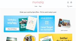 Desktop Screenshot of moonpig.com.au